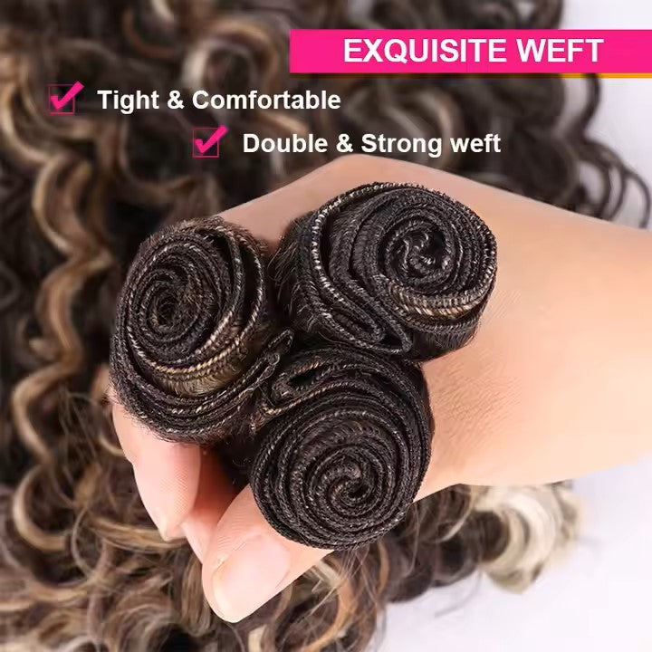 Curly Weave Bundles Hair Extensions inch 26