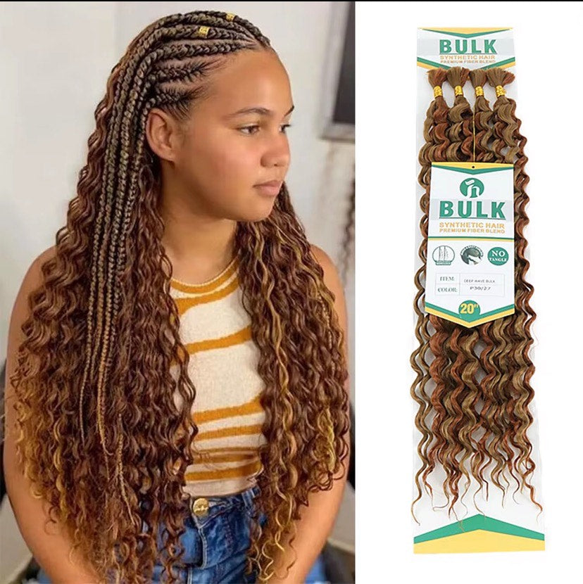 Deep curly  Bulk for Boho 20 Inch