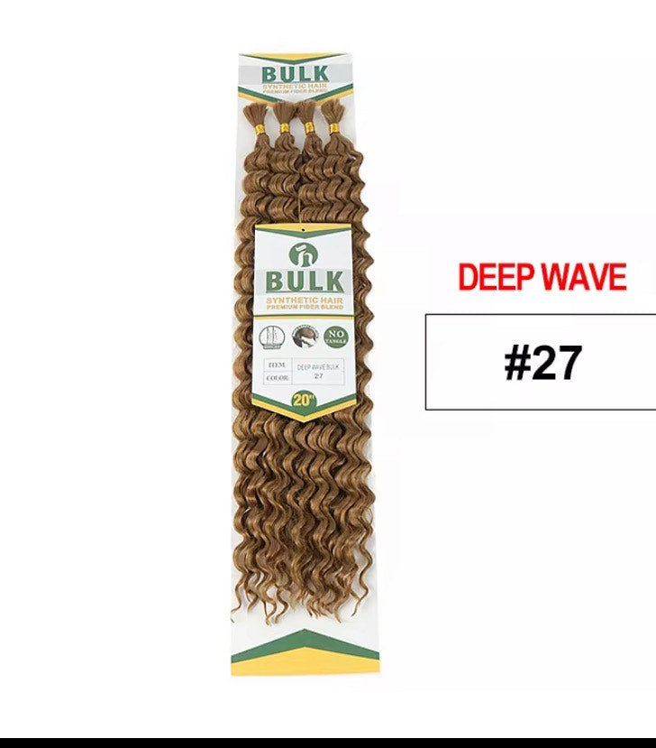 Deep curly  Bulk for Boho 20 Inch